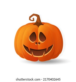 Halloween scary orange pumpkin Happy pumpkin