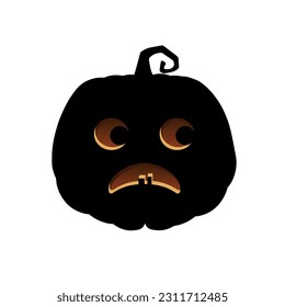 Halloween scary pumpkin Holiday cartoon concept