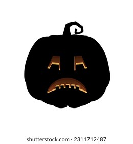 Halloween scary pumpkin Holiday cartoon concept