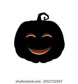 Halloween scary pumpkin Holiday cartoon concept