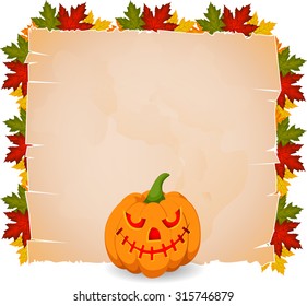 halloween scary pumpkins of illustration.
