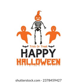 Halloween Scary and spooky pumpkin, trick or treat witch , happy Halloween costume t-shirt design print template

EPS10
RGB Color Mode 
300DPI