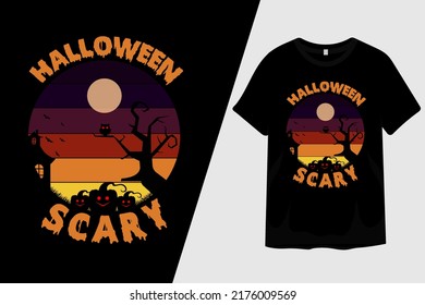 Halloween Scary T Shirt Design