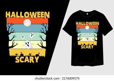 Halloween Scary T Shirt Design