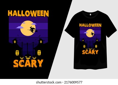 Halloween Scary T Shirt Design