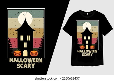 Halloween Scary T Shirt Design