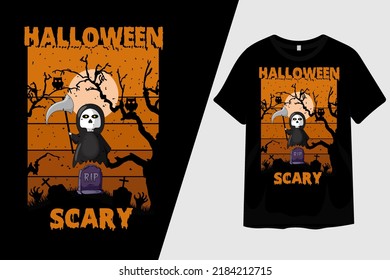 Halloween Scary T Shirt Design