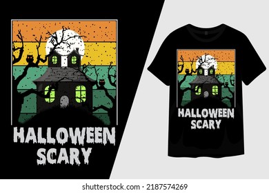Halloween Scary T Shirt Design