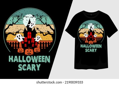 Halloween Scary T Shirt Design