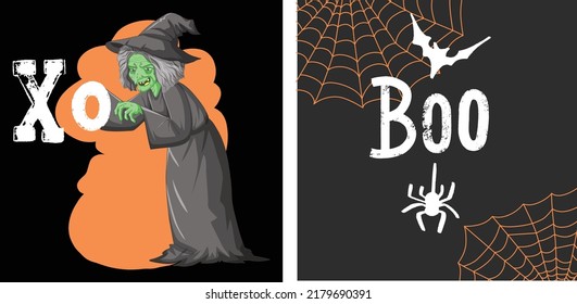 Halloween Scary vector t shirt design