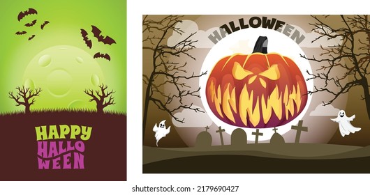 Diseño de camiseta vectorial de Halloween Scary