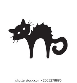 Halloween scary witch spider silhouette decoration