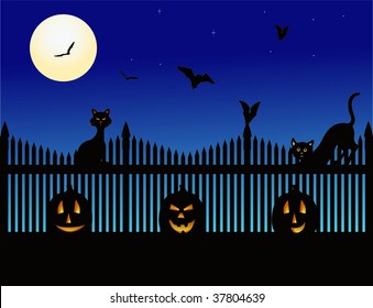 Halloween scene