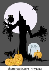 Halloween scene