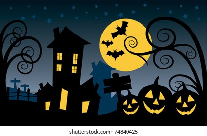 Halloween scene