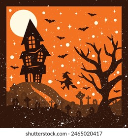 Halloween Scene 3D Background Celebration