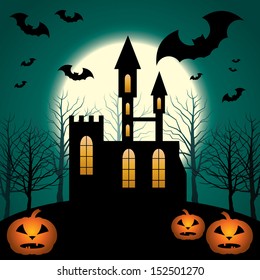 Halloween Scenery.  EPS10, gradient