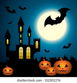 Halloween Scenery.  EPS10, gradient