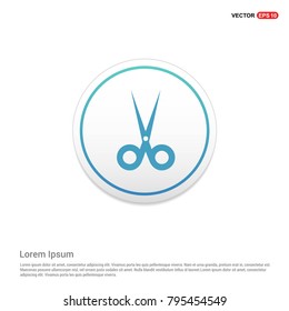 Halloween Scissors icon White Background icon template