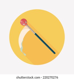 Halloween scythe flat icon with long shadow,eps10