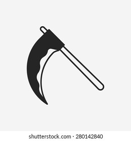halloween scythe icon