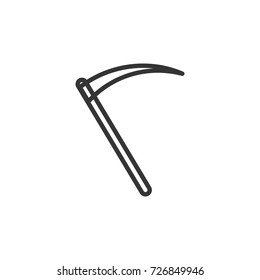 Halloween Scythe icon, illustration isolated vector sign symbol