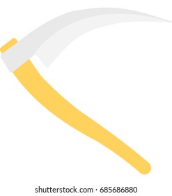 
Halloween Scythe Vector Icon 
