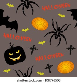   halloween, seamless background