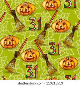 Halloween seamless background
