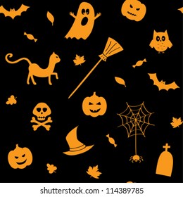 Halloween seamless background