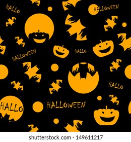 halloween seamless background