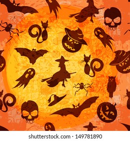 Halloween seamless background