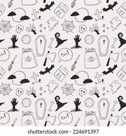 Halloween Seamless Background