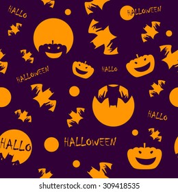 halloween seamless background