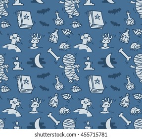 Halloween seamless background