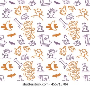 Halloween seamless background
