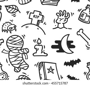Halloween seamless background