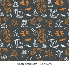 Halloween seamless background