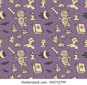 Halloween seamless background