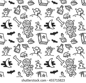 Halloween seamless background