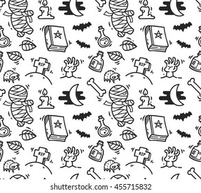 Halloween seamless background