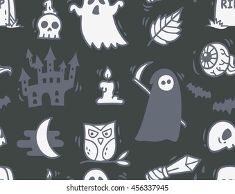 Halloween seamless background