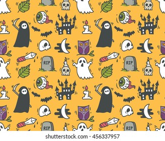 Halloween seamless background