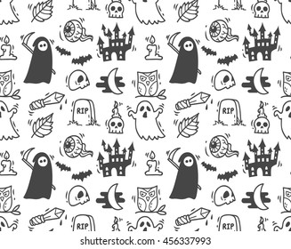 Halloween seamless background