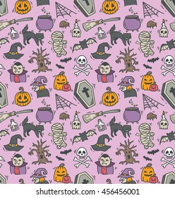 Halloween seamless background