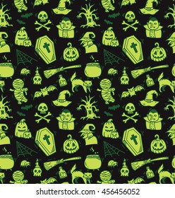 Halloween seamless background