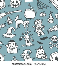 Halloween seamless background