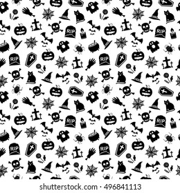 Halloween seamless background