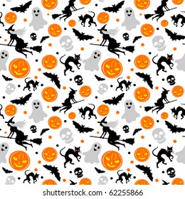 Halloween seamless background