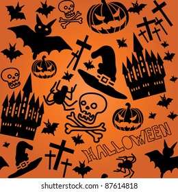 Halloween seamless background